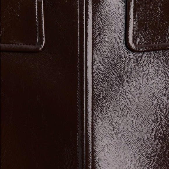 H&M | Burgundy Coated Mini Skirt - Picture 2 of 5